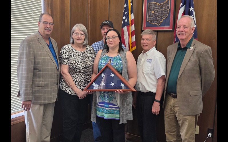 Moore honored for military service