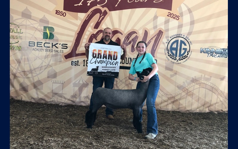 Ricketts and Cummins take top honors at the Born & Raised Market Lamb show