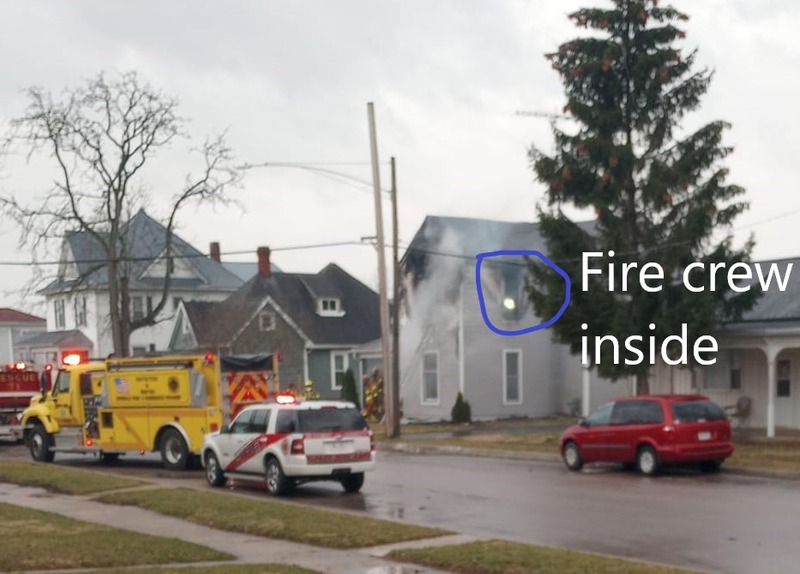 House fire in DeGraff Peak of Ohio