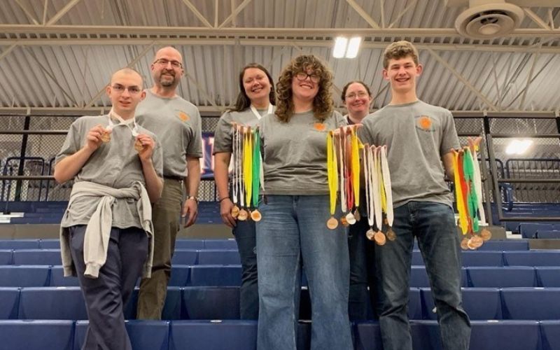 West Liberty-Salem Science Olympiad Team Takes 4th Place in Peak of Ohio Competition