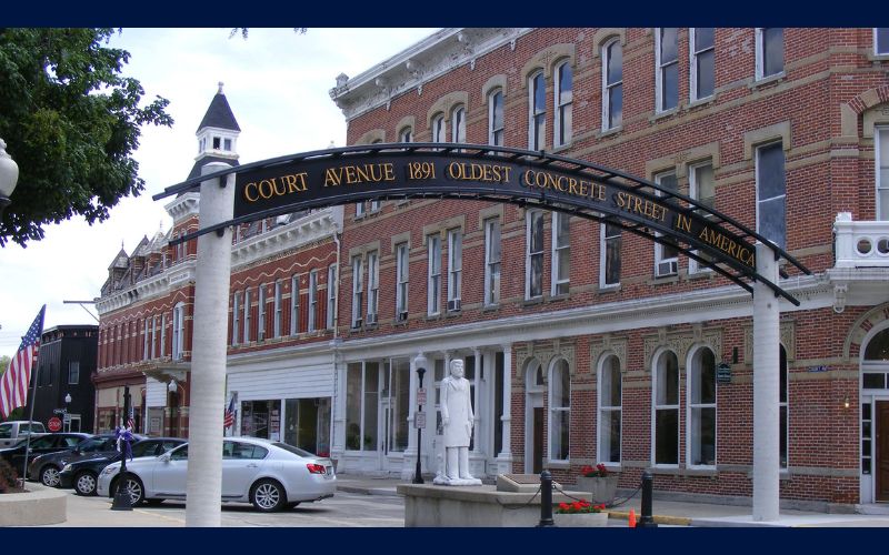 Bellefontaine Home of America’s First Concrete Street