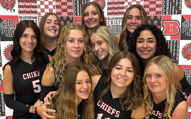 Video included: Bellefontaine volleyball sweeps Triad