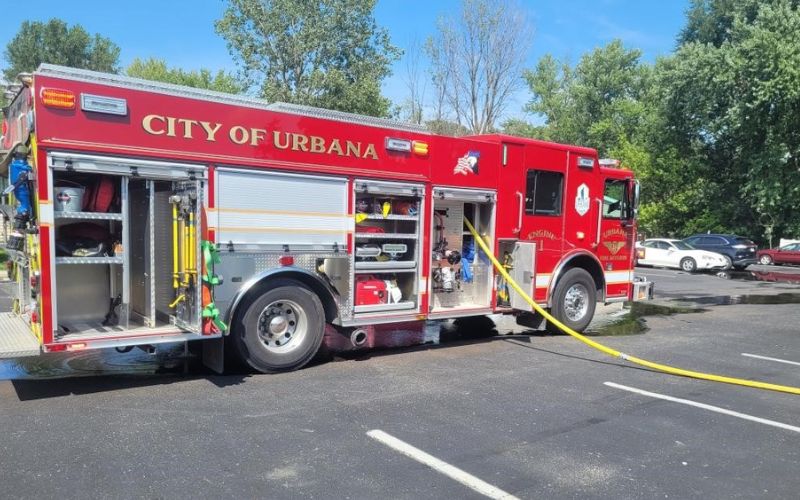Urbana firefighters tackle structure fire, no injuries reported