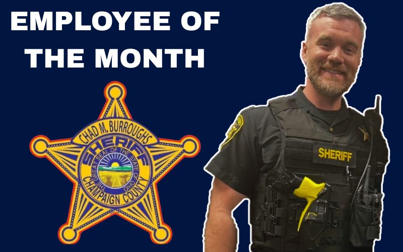 Champaign County Sheriff’s Office names Branden Fenwick Employee of the Month