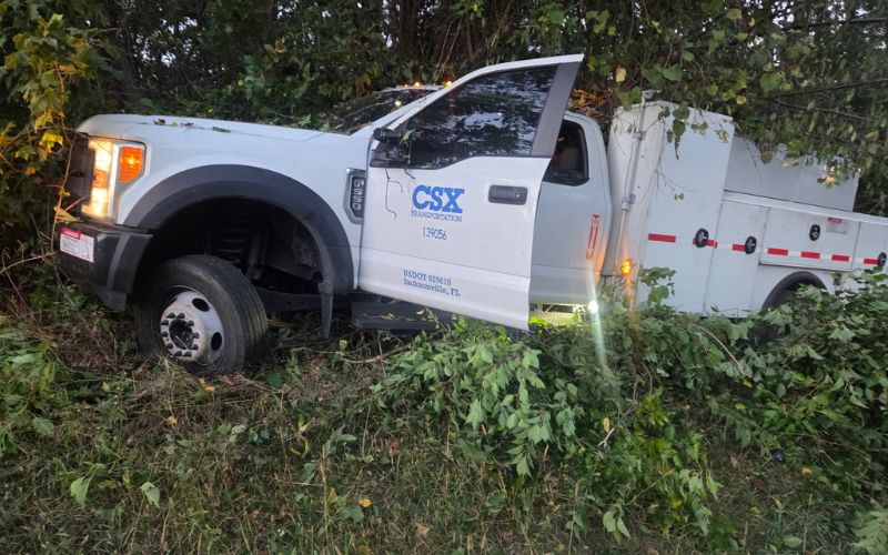 Adkins arrested after truck crash; Charged with OVI