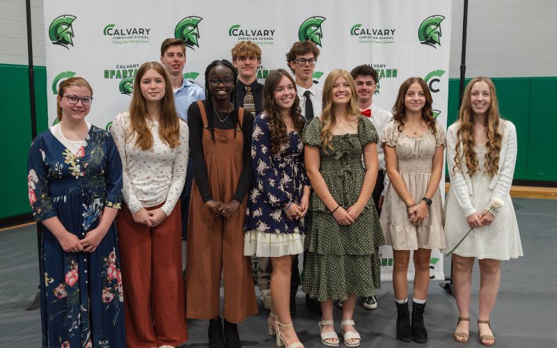 Calvary inducts 11 into National Honor Society