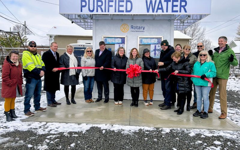 From ruin to refreshment: Rotary Purified Water Station reopens