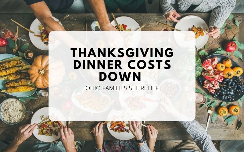Thanksgiving dinner costs down for third straight year; Ohio families see relief