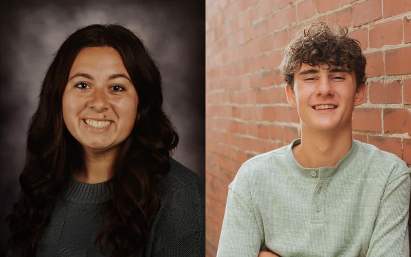 Blair, Burgel West Liberty-Salem Seniors of the Month