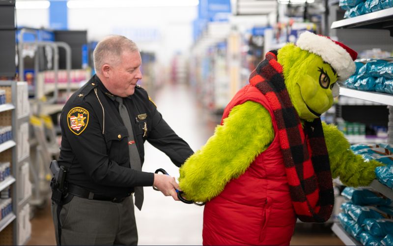 Grinch arrested in Urbana, turns into holiday hero for local kids